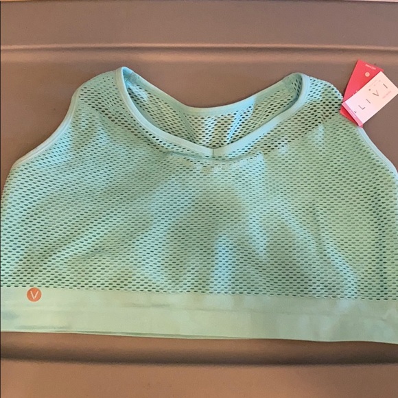 Livi Active Other - 26/28 aqua mesh sports bra NWT Lane Bryant plus